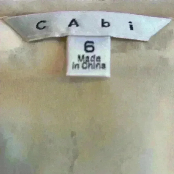 CAbi Women's Ivory Lace Blazer Jacket Floral Button Front Long Sleeve - Picture 6 of 6